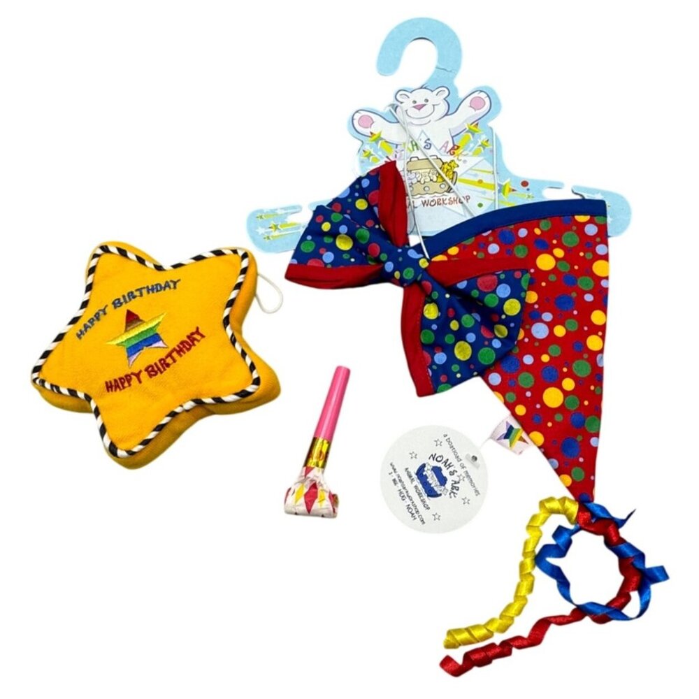 Colorful Birthday Celebration Set: Hat Bow & Accessories dolls plush kids READ